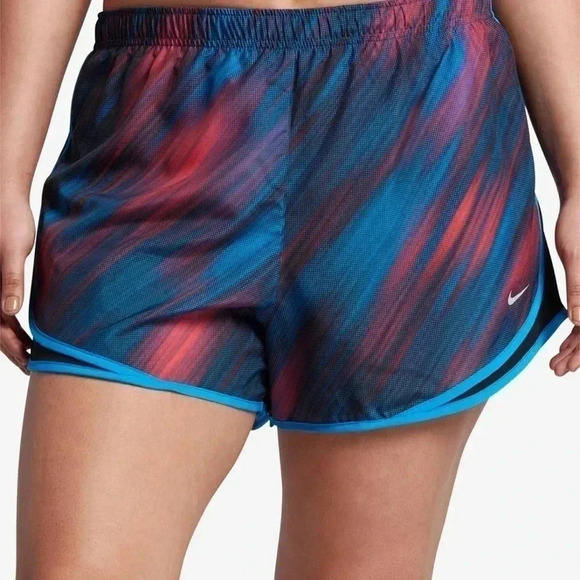 Nike Dri Fit Tempo Athletic Running Shorts Blue Trim Women’s Size Medium - Picture 3 of 10